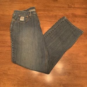 Men’s Cinch White Label Relaxed Fit Jeans Dark Stone Wash 38x34